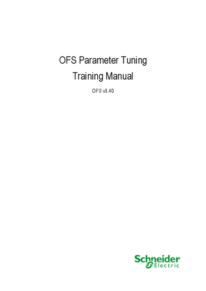 イメージ OFS v3.40 Parameter Tuning_v1.0_Training Manual
