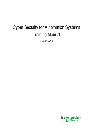 Imagen de Cyber Security for Automation Systems_v1.0_Training_Manual