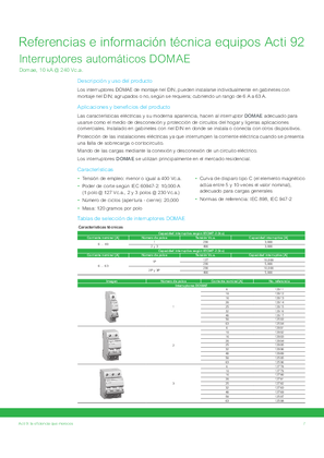 Imagen de Información Tecnica DOMAE
