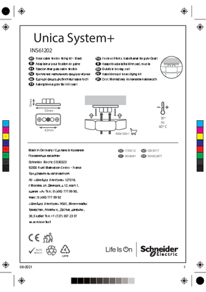 Billede af Gulvliste beslag sort