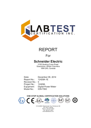 Bild von ION7650-EMC Immunity Certificate