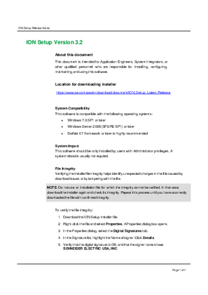 Image of ION Setup Release Notes