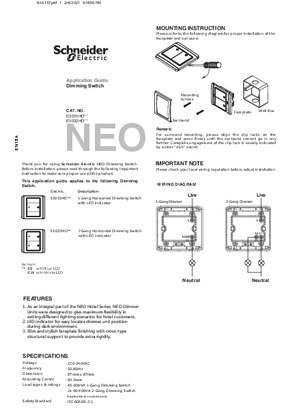 的映像 Neo use manual of E3000 PRESS DIMMER (1GGREY VERSION)