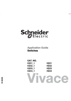 Image of VIVACE use manual for 16AX 250V 1GANG 2 WAY SWITCH