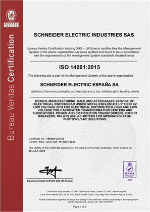Imagen de ISO14001 Grinon Borox Certificate