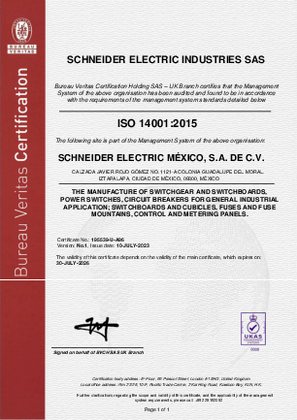 Image of ISO14001 Certificate Rojo Gomez MA RA