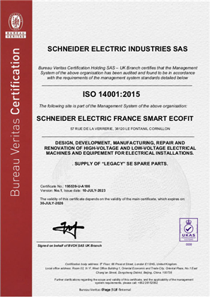 Image de ISO14001 Smart ECOFIT Certificate