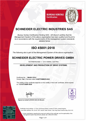 Image of ISO45001 Certificate Austria Vienna SMS