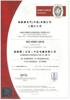 Bild von ISO45001 Certificate China SBMV SMS