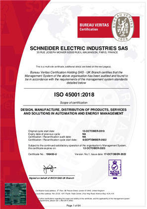 Hình ảnh của ISO45001 GSC IMS Global Master Certificate