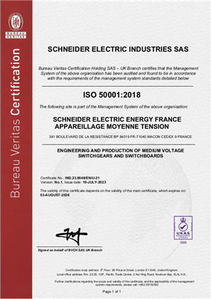 Image of ISO50001 Certificate ATM-Macon RA