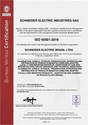 Image of ISO50001 Certificate Cajamar DC RA