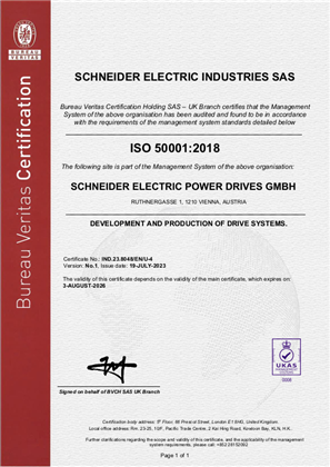 Image of ISO50001 Certificate Vienna RA
