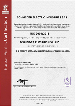 Image of ISO9001 Athens Certificate