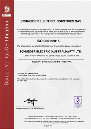Image of ISO9001 Gepps Cross DC Certificate
