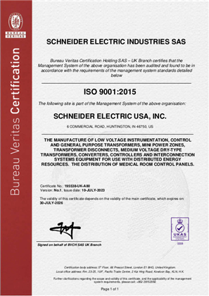 Image of ISO9001 Huntington