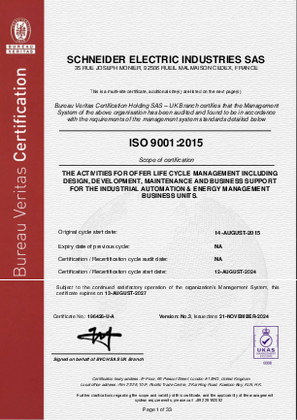 Image of ISO9001 Industrial Automation & Energy Management Master Certificate