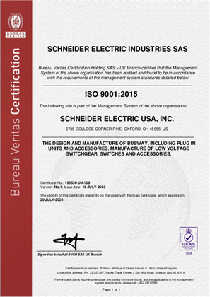 Bild von ISO9001 Oxford OH Certificate