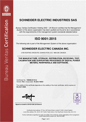 Image of ISO9001 Power Business Victoria Certificate