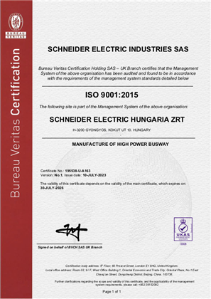 Image of ISO9001 Prodax Certificate