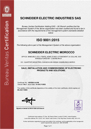 Image de ISO9001 SEM Morocco Certificate
