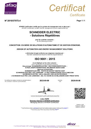 Image of ISO9001 Certificate SOLREP France