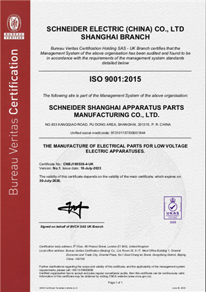 イメージ ISO9001 SSAM