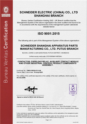Image of ISO9001 SSAP Certificate