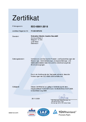 Bild von Arbeitsschutzmanagement: ISO 45001 UZ Wien DE