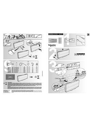 Image de Instruction sheet for Universal range