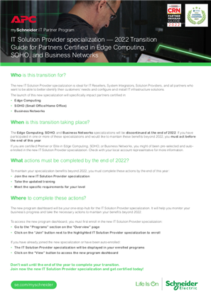 Obraz IT Solution Provider specialization - Transition Guide