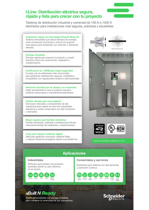 Imagen de I-Line Built-N-Ready: Distribución Eléctrica Segura, Escalable y de Entrega Inmediata