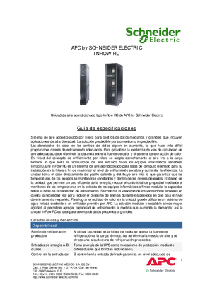 Imagen de Unidad de aire acondicionado tipo InRow RC de APC by Schneider Electric
