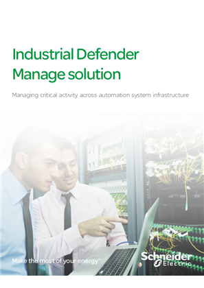Image of Industrial Defender Manage solution