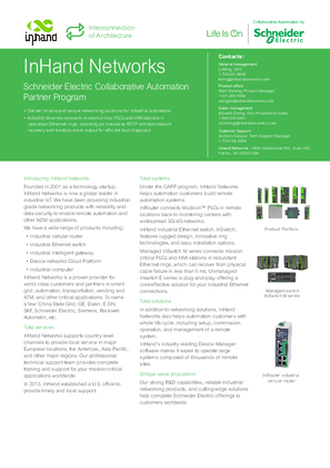 Image of CAPP - Inhand Networks Brochure