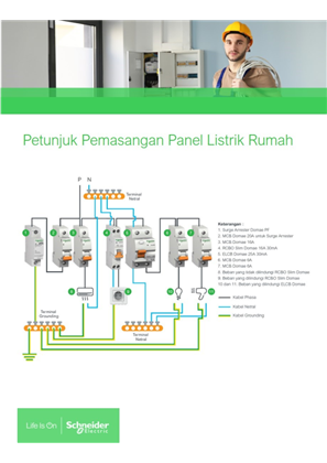 Image of Installation Guide (Wiring Diagram) for RCBO and MCB