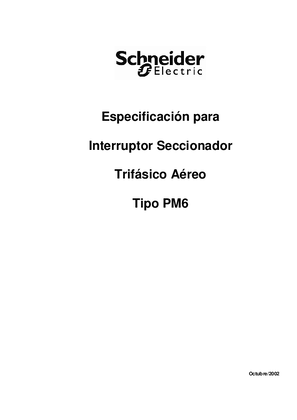 Imagen de Interruptor Seccionador Trifásico Aéreo Tipo PM6
