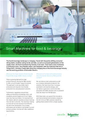 Image of Smart Machines for food & beverage