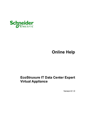 イメージ EcoStruxure IT Data Center Expert 8.x Virtual Appliance User Manual