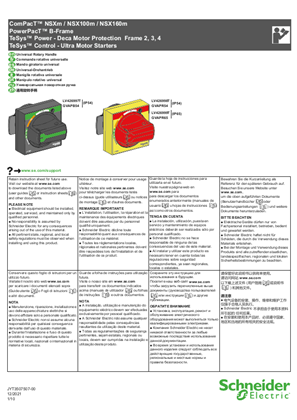 的映像 通用旋转手柄 - ComPacT NSXm / PowerPacT B-Frame / TeSys Power Deca Frame 2, 3, 4 / TeSys Control Ultra Motor Starters - 说明页