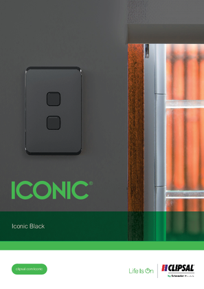 Image of Iconic Skins - Clipsal Extra Black Range Catalogue