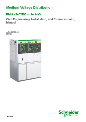 的映像 RM AirSeT IEC up to 24kV Civil Engineering Installation and Commissioning Manual