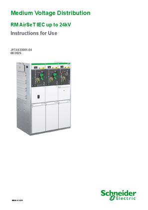 Image of RM AirSeT IEC up to 24kV Instruction for Use Manual