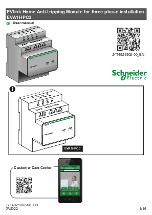 的映像 EVlink Home Anti-tripping Module for three phase installation - EVA1HPC3