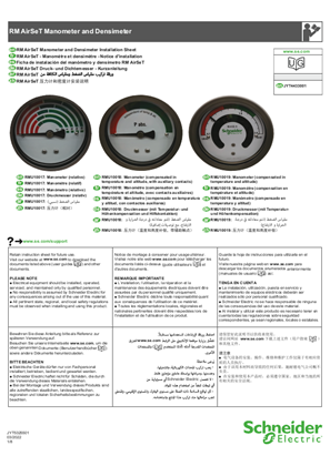 Image of RM AirSeT Installation instruction - Manometer and densimeter