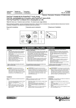 Imagen de Kit de poignée Visi-Trip PowerPacT à châssis H/J/L remplaçable sur site