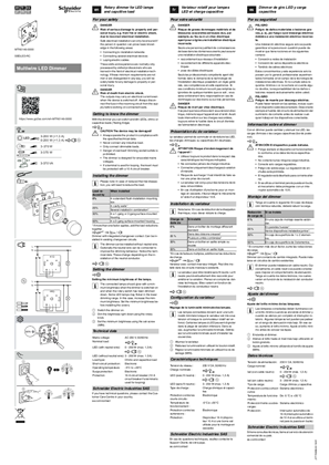 Image of Merten-Rotary dimmer for LED lamps and capacitive load-Instruction sheet (en)