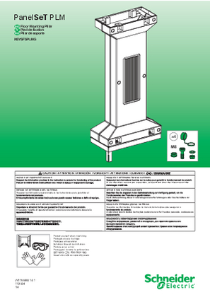 Image of PanelSeT PLM - Floor Mounting Pillar - Instruction sheet