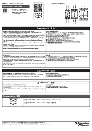Imagen de Contactors 205-620 A, 3P, 1140 Vac for Wind Turbines - Instruction Sheet