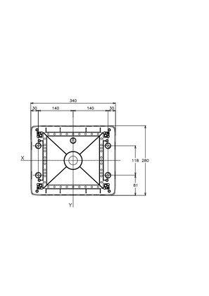的映像 Enclosure for modular switchgear 1 row 12 modules Technical drawings